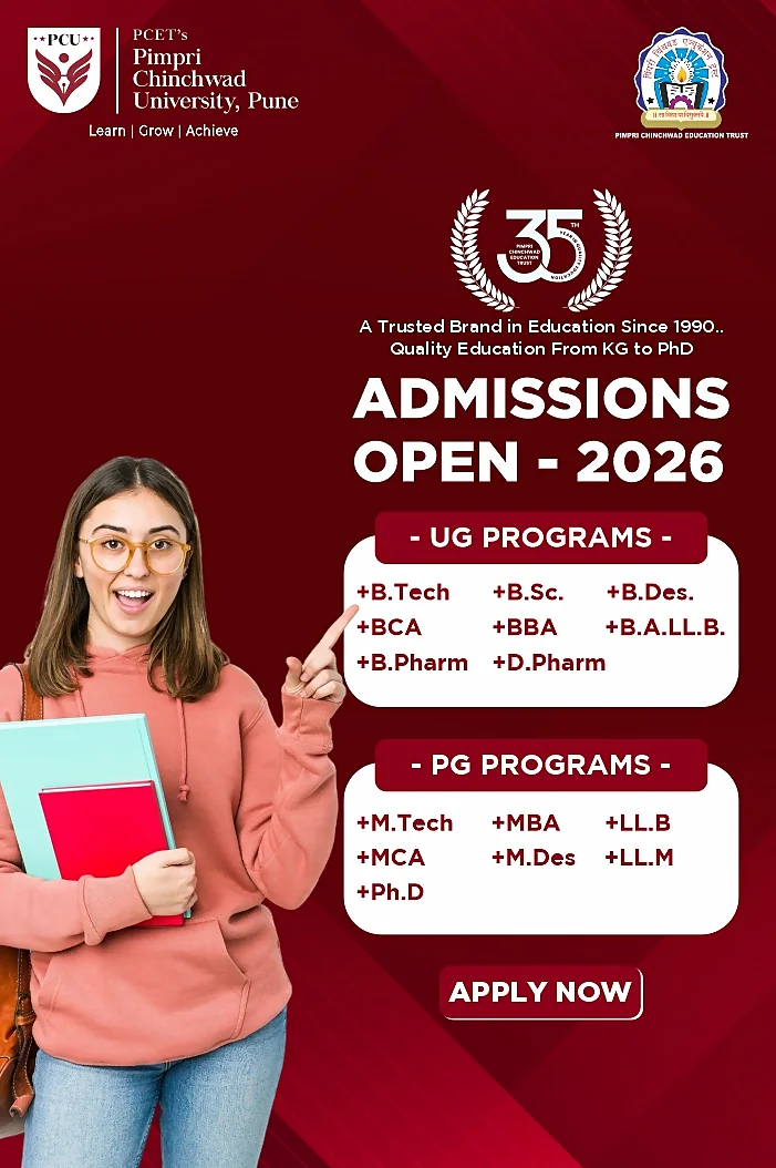 Admissions Open for Education Programs at Pimpri Chinchwad University offering globally recognized degrees