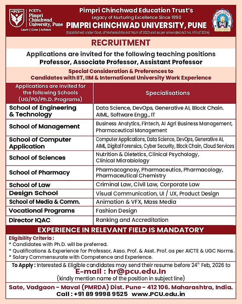 Career at PCU